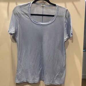 Monrow Classic BabyBlue Short Sleeve Tee